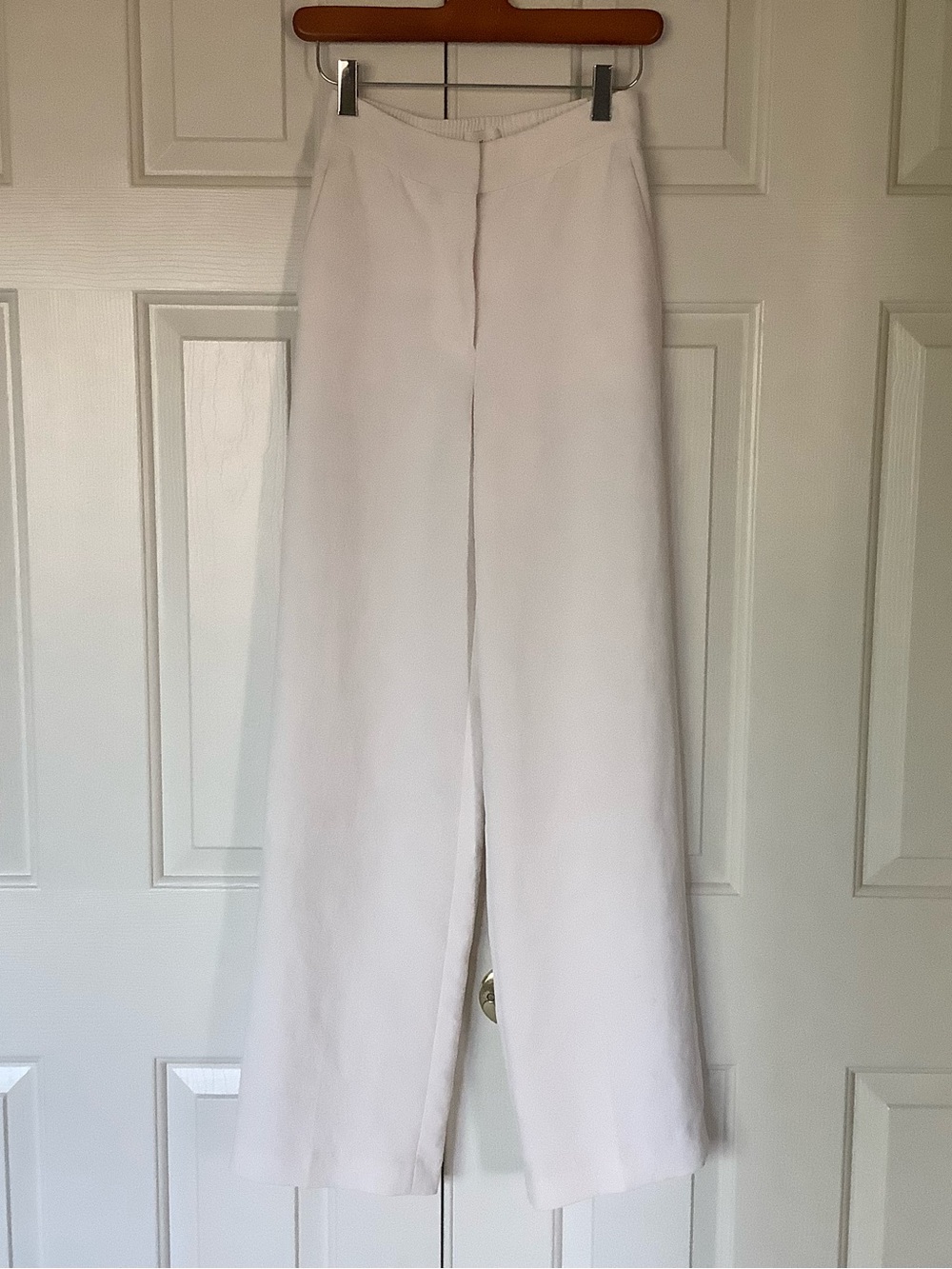 Aritzia High-Waist Wide Leg Pants - White